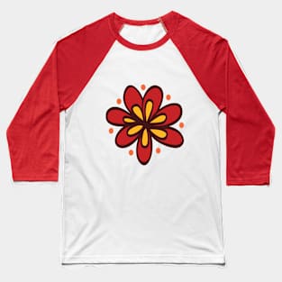 Big Flower DESign Baseball T-Shirt